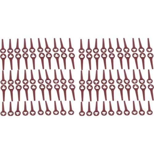 100PCS Grass Trimmer Blades Lawnmower Plastic Blade Gourd Shape Cutting Blades For Gardening Replacement Cutter Tool Promotion