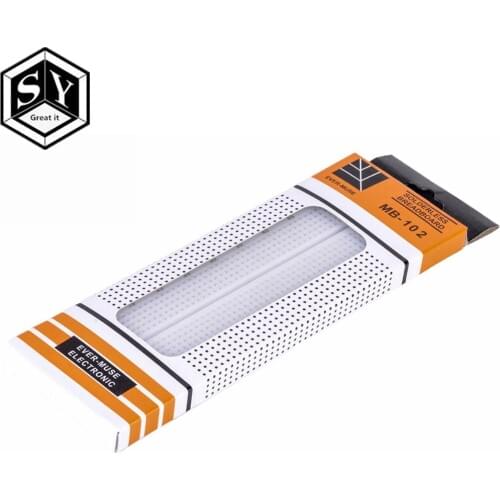 1PCS Great IT 830 points Breadboard MB-102 Solderless PCB test Board 400 Hole Breadboard MB102 Test Develop DIY