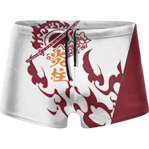 Men Anime Manga beach swimming trunks Rengoku Kyoujurou shorts Boy for the sea Pool