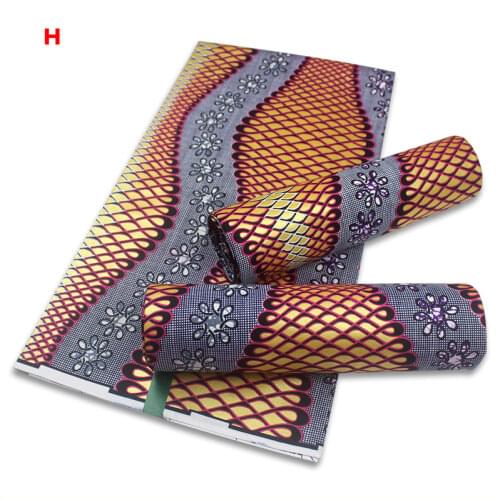 Real Print African Wax Fabric Stretch Ankara Print Fabric Golden Wax Cotton Material Nigerian Ghana Kitenge Dashiki New Stuf 1-6