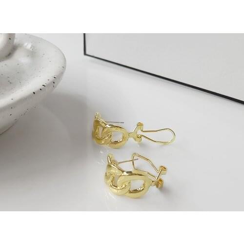 New Fashion Jewelry Earrings Simple Hollow Statement Fashion Stud Earrings Wholesale Aretes De Mujer Earrings For Women