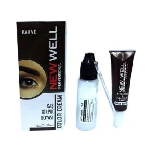 NEW WELL MAKE OVER KAHVERENGİ EYEBROW EYELASH COLORING 15ML 278841419