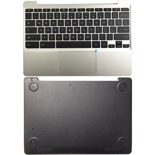 NEW Laptop Palmrest Upper Case Touchpad/Bottom Base For HP Chromebook 11 G5 900818-001 855623-001 901284-001