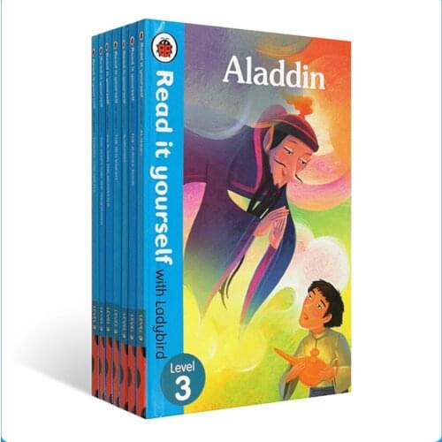 6-10 year 7 book/set Ladybird Read it yourself Level 3 Childrens English picture story books Graded reading Famous fairy tales