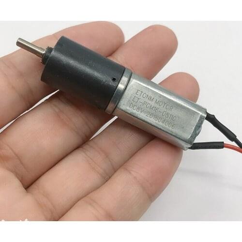 DC 3V-8V 30RPM-100RPM Micro 16mm Planetary Gear Motor Slow Speed High Torque Full Metal Gearbox Electric Motor DIY Robot Car