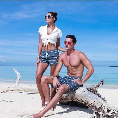Couple Board Shorts Man Swimwear Short Quick Dry Surfing Shorts Sport Beach Men Women Swimming Shorts Plus Size male Swimsuit