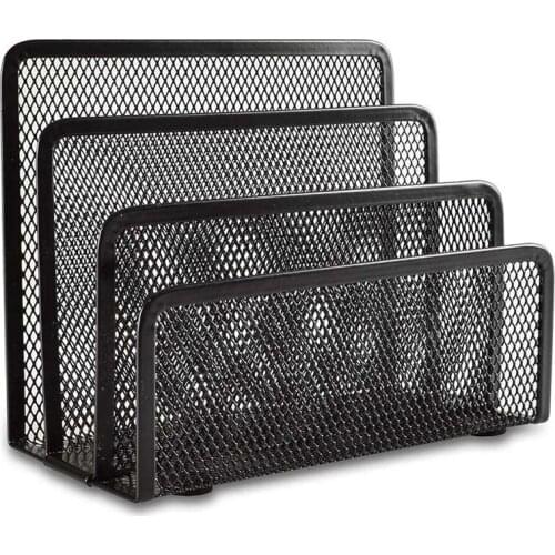 Papers Trays Notebook Stand Rack Desk Three-layer Metal Iron Mesh Holder for Magazine Document File Book Rack Organizer Office