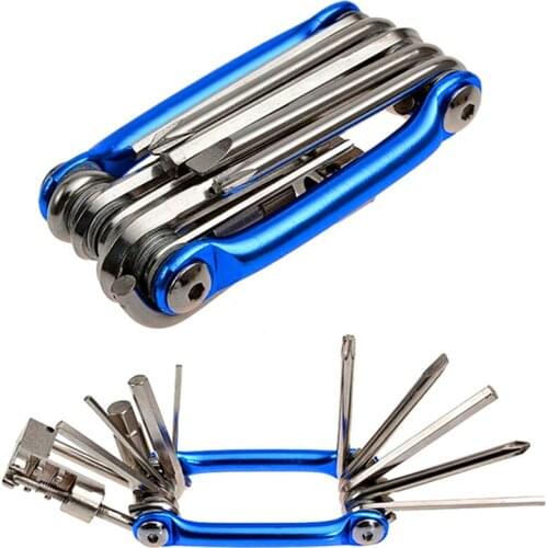 Portable Repair Pocket Folding Multifunction Tools Kit Cycling Wrench Bicycle Repairing Set Bike Accessories Bike Repair Stand