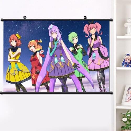 Anime MACROSS DELT Cute Wall Scroll Poster Wall Hanging Mural Home Decor Collection Cosplay Art Printing Picture Poster 40x60cm