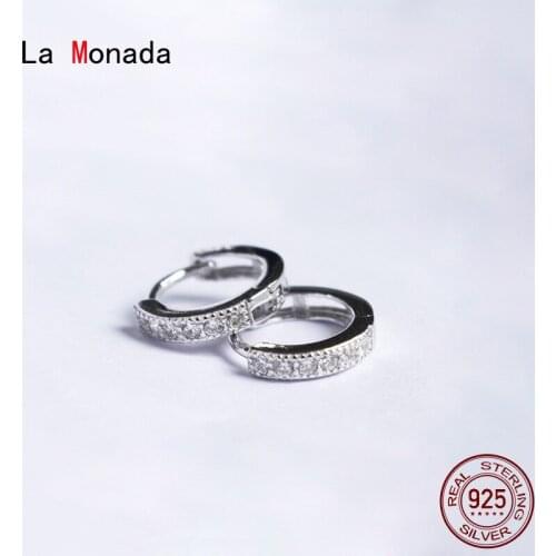 La Monada Small Hoop Earrings For Women Silver 925 Fine Women Earrings Jewelry Silver Beautiful Hoop Earrings 925 Silver Women
