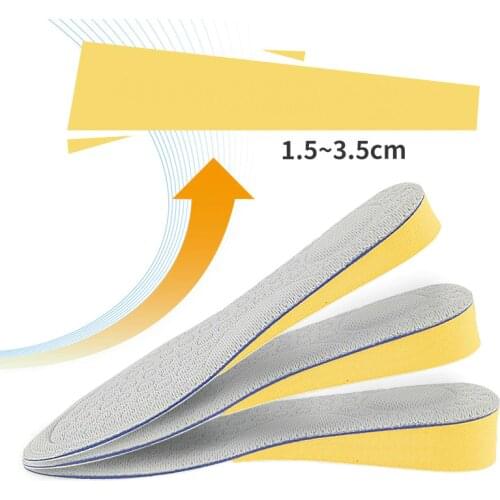 Height Increase Insole Shoe Inserts Sole Lifts Sports Insoles For Shoes Men Women Sweat Anti Slip Pad Sneakers Massage Insole
