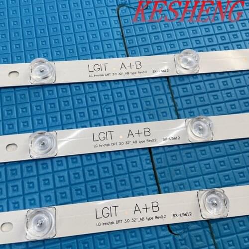 LED backlight strip for LG 32 "TV 32MB25VQ 6916l-1974A 6916l-1981A 6 lights lv320DUE 32LF580V 32LB5610 innotek drt 3.0 32 32LB58