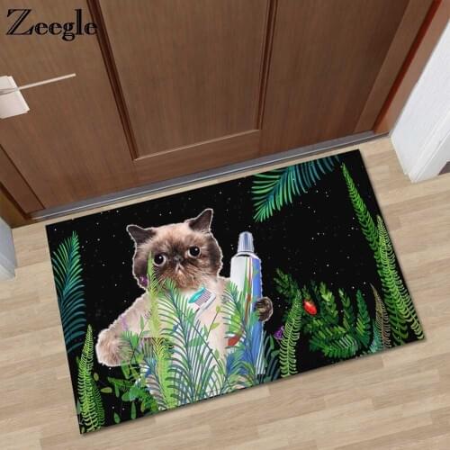 Zeegle Funny Doormats Anti-slip Kids Bedroom Carpets Child Room Rug Absorbent Bathroom Mats Hallway Rugs Floor Mats For Kitchen