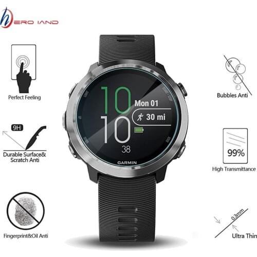 1/4Pack For Garmin Forerunner 645 0.3mm Clear Tempered Glass Screen Protector Anti-Scratch Smartwatch Film For Garmin 645 Music