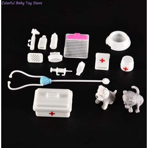 1 Set New Arrival Baby Toys Best Christmas Gifts Doll Accessories Medical Kit Pet Toys Best Gifts