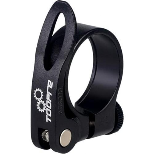 1 set Sturdy bicycle seat tube clamp CNC process quick release buckle mountain bike seat tube clamp aluminum alloy bicycle parts