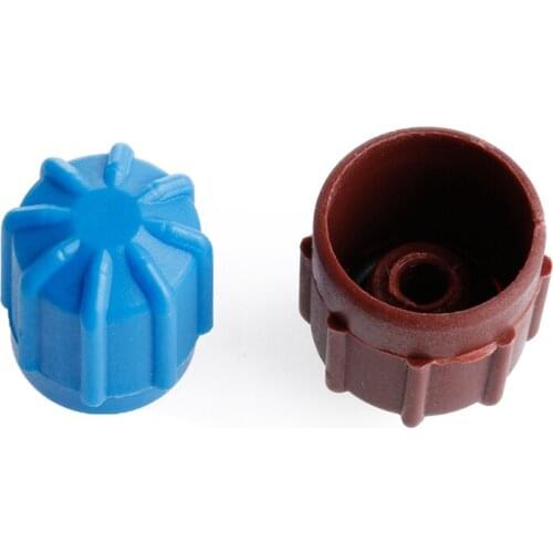 193F 1 Pair R134a Auto AC A/C Valve Cap Refrigerant Valve High/Low Voltage Dust Cover