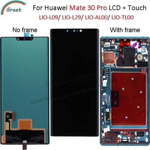 6.53 Super AMOLED For Huawei Mate 30 Pro LCD Display Touch Screen Digitizer Assembly Repair For Huawei mate 30 pro Display