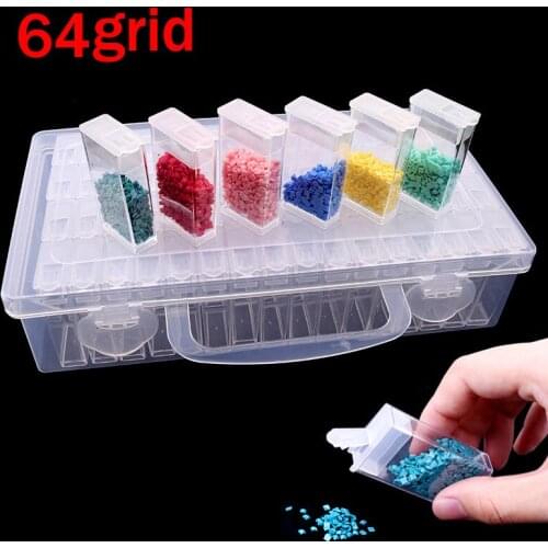 Diamond embroidery diamond painting tool Daimond transparent plastic storage box, jewelry Drill Storage Box Gift