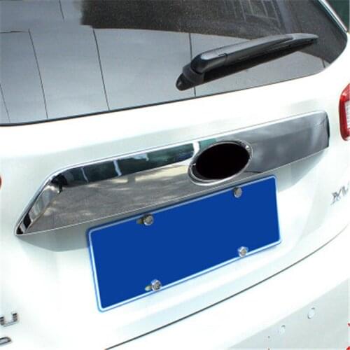 Car Styling for Subaru XV 2018-2019 High quality ABS plating Rear Trunk Lid Trim Cover trim Accessories