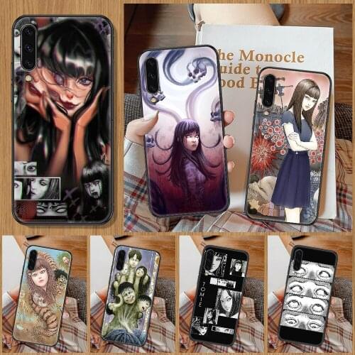 Horror comic junji ito Tomie Phone Case For Samsung Galaxy A 10 12 20E 21S 30 32 40 50 51 52 70 71 72 5 6 7 2016 2018 black 3D