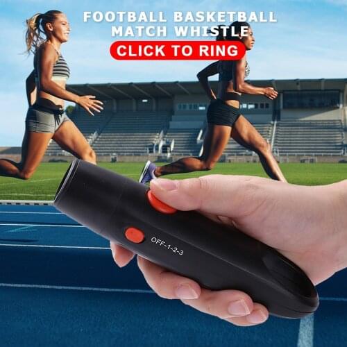 Three Whistle Tones Electronic Whistle Basketball Football Game Referee Outdoor Training Survival Tool