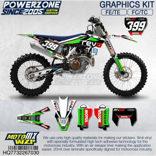 Customized Team Graphics Backgrounds Decals Custom Stickers Kit For Husqvarna 2016-18 TC FC TX FX FS 2017-19 TE FE 125-450c 730