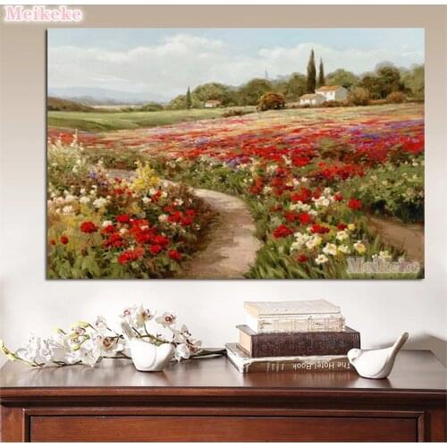 Claude Monet Poplars Poppy Fields 5D Diamond Painting Landscape Diamond Embroidery Poster Mosaic Wall Art Home Decoration