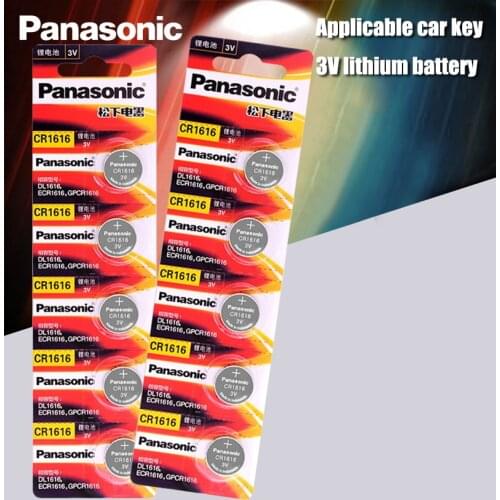 CR1616 10PCS Button Cell Coin Batteries Panasonic 100% Original cr 1616 3V Lithium Battery DL1616 ECR1616 LM1616