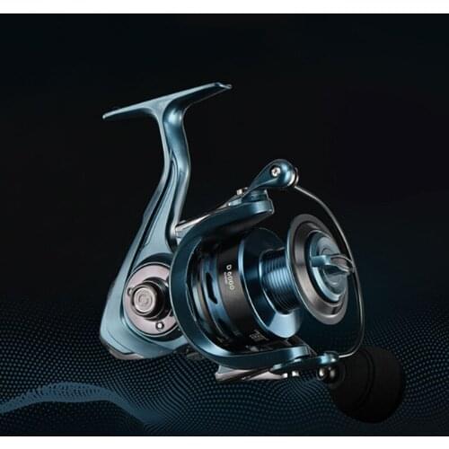 Metal rotating fishing reel, durable fishing reel, double brake system, carp fishing tackle 1000-7000 fishing reel