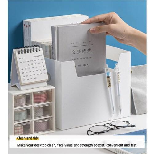 Desk Multifunctional Organizer Pen Holder Pencil Storage Box Desktop Organizer Stand Case School Office Stationery Free Sticker
