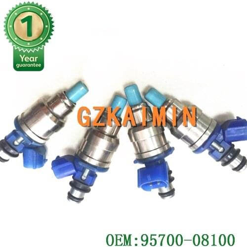 SET 4 100% TESTED AND FUEL INJECTOR 195500-1970 1955001970 MB6S713250 B6S713250 for Mazda MX3 MX5 MIATA 626 929 MX6 1.6L 2.2L