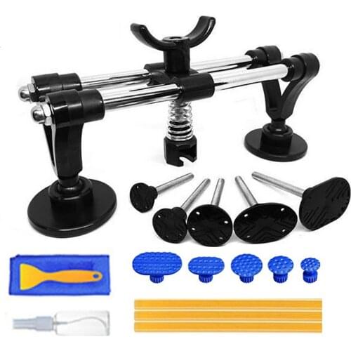 Car Dent Repair Tool Set T-type Puller Paint-free Repair Motorcycle Body Sheet Metal Dent Repair Kit Portable Tool