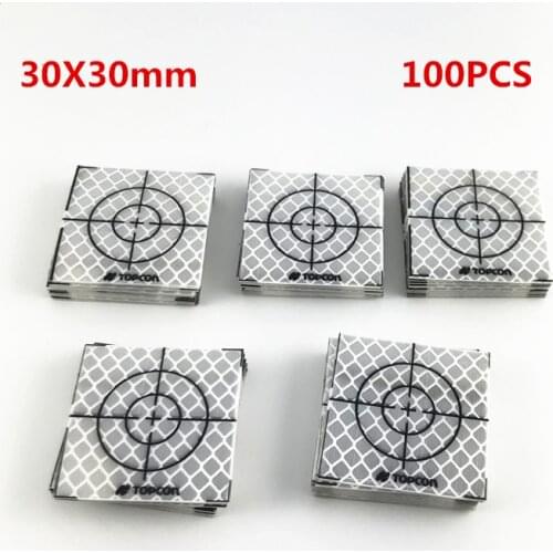 100PCS New TOPCON 30x30mm Reflective Target for Total Station