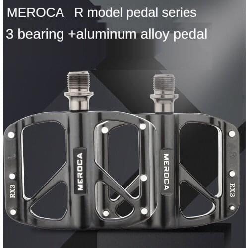 Metal Bicycle Pedal Aluminum Alloy Anti-Skid Nail Bike Pedal Mountain Road Cycling Type 3 Bearing Footboard Bike Accessories