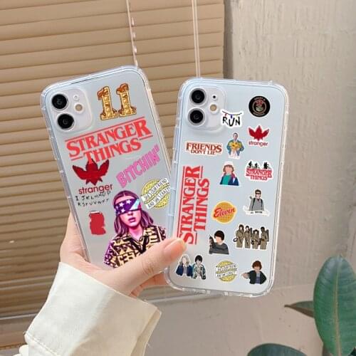 Stranger Things Phone Case Cover for IPhone 8 7 6 6S Plus SE2020 11 XR X XS MAX Soft Shockproof Coque for IPhone 12 Pro Max Case