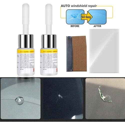 2pcs/pack window repair kit DIY Auto windshield Crack restore resin car glass scratch removal liquid Car fix accission In Stock