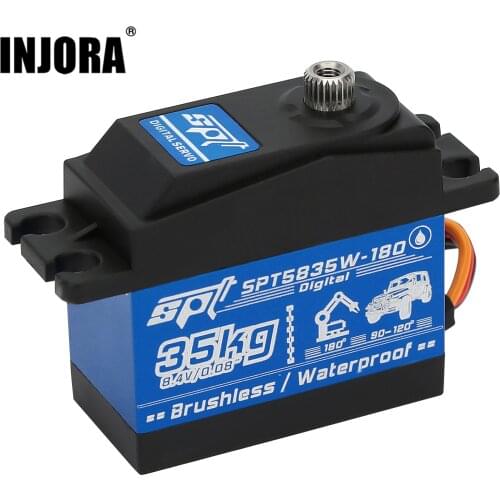 SPT 5835W 35KG Waterproof Brushless Metal Gear Large Torque Digital Servo for RC Car Crawler SCX10 TRX4 D90 RC Robot