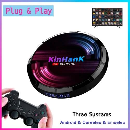 New 4K HD Youtube H96 Super Console X Max Smart TV BOX Android 9.0 Three Systems in One S905X3 CPU Support WIFI Eth