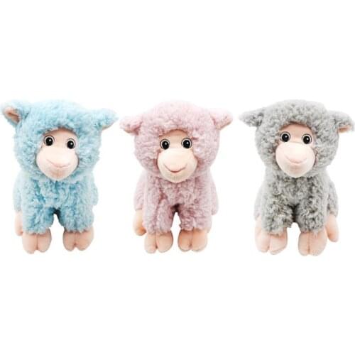 Dog Chew Toys For Small Large Dogs Stuffed Plush Sheep Shape Pet Puppy Squeaky Bite Resistant Toy Pets Interactive Accessories