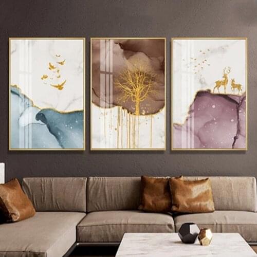 3pcs DIY Oil Painting By Number Triptych Paint On Canvas Handpainted Paint By Numbers Abstract Picture Canvas Wall Art Decor