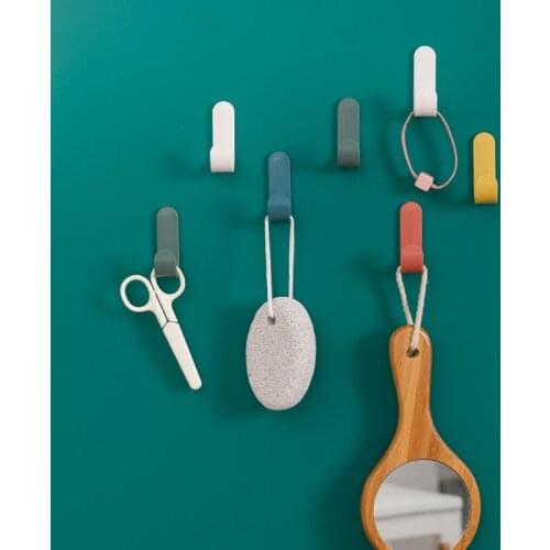 4Pcs/Set Cute Room Decor Hooks Hangers Organization Shelf Organizer Home Door Back Coat Hooks Bathroom Accessories Key Holder