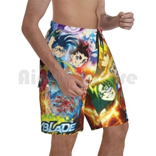 Beyblade Beach Shorts Men Beach Pants Swimwear Universal100 Beyblade Anime Beyblader Kids School Burst Toy Player
