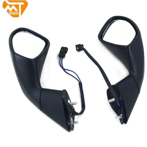 For APRILIA RSV MILLE R 1000 2004 2005 2006 2007 2008 2009 Motorcycle Rearview Mirrors Motorbike 8mm 10mm Black Side Mirrors
