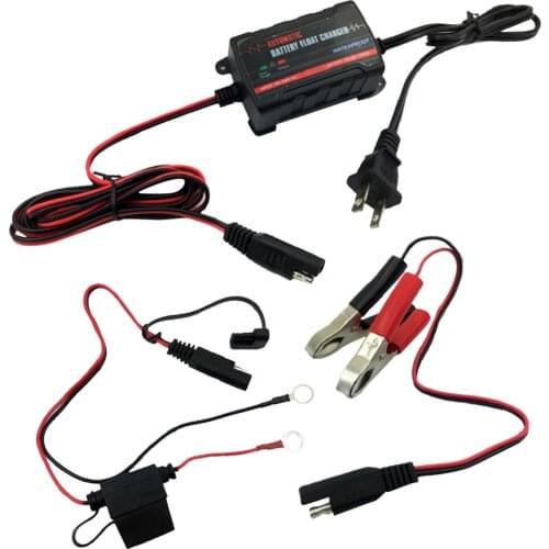 Motorcycle Car Boat Marine RV Electric Maintainer Battery Charger 6V 12V US