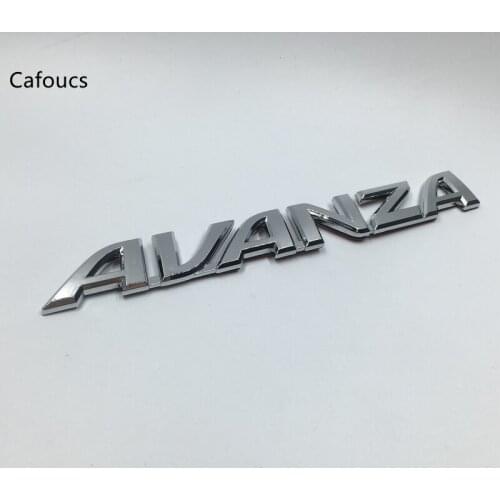For Toyota Avanza Emblem Rear Boot Tailgate Logo Nameplate Car Stickers