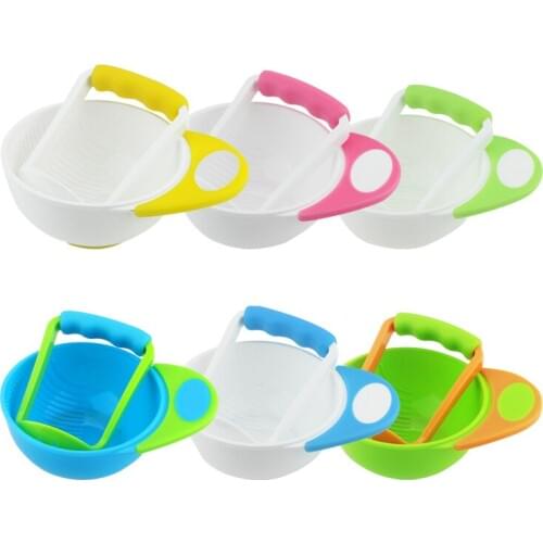 Food Feeding Bowl Plate Grind Fruit Food for Baby Eating Infant Feed Dishes Food Containers Child Kids Bowl New Baby Tableware