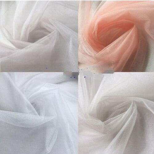 GLace 5M/lot New flash transparent medium hard mesh sewing fabric for wedding dress decoration cloth accessories TX1364