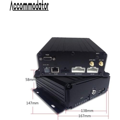 GPS 3G 4G SD Card HDD 6 Channels AHD 1080P Mobile DVR for Vehicle Car Trailer Truck Taxi School Bus