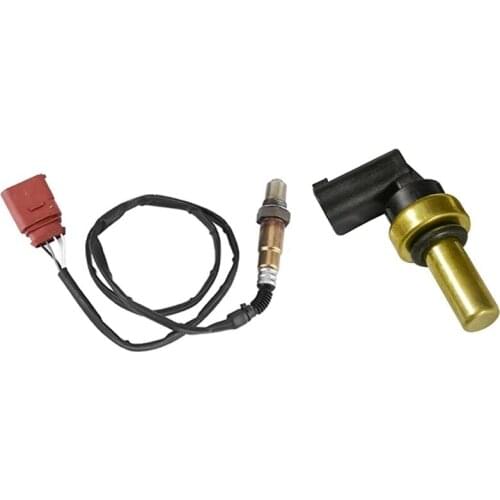 1Pcs Oxygen Sensor Air-Fuel Ratio for A3 & 1Pcs Car Water Temperature Sensor for Chevrolet